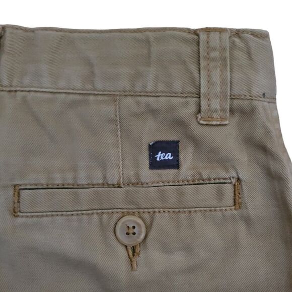 Tea collection beige khaki pant Boys size 7 Adjustable Waistline - Picture 4 of 6